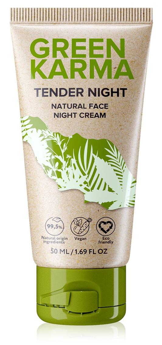 Натуральный ночной крем для лица Tender Night Green Karma