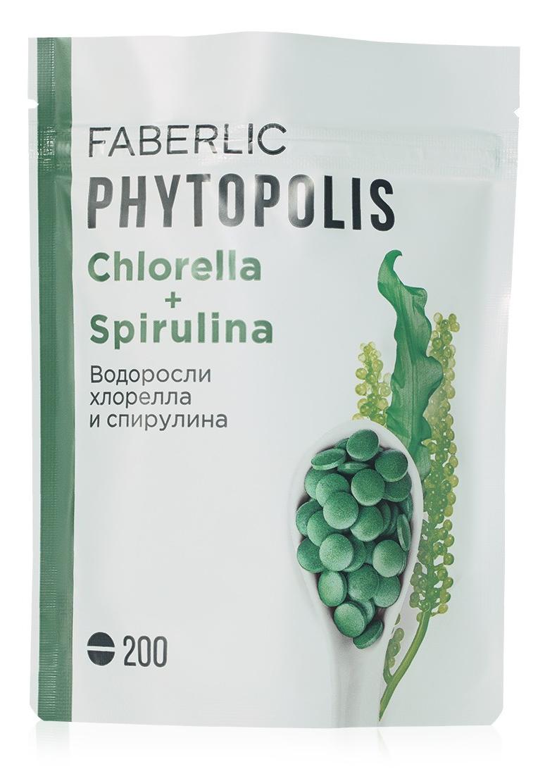 Водоросли хлорелла и спирулина прессованные Faberlic Phytopolis